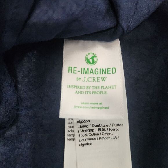 J Crew eyelet sleeveless floral shift dress side pockets lined - Picture 7 of 12